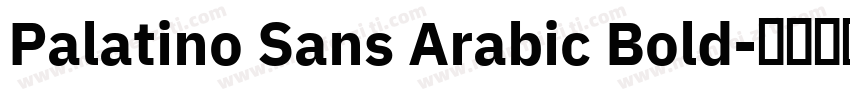 Palatino Sans Arabic Bold字体转换